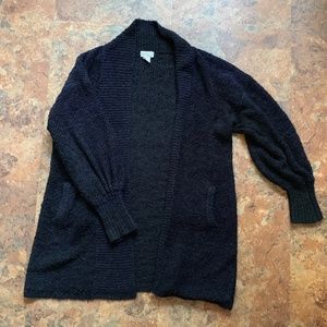 Black Over Size Cardigan